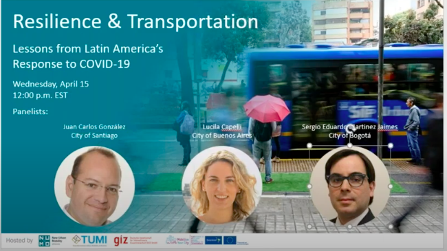 WEBINAR RESILIENCE AND TRANSPORT